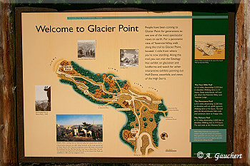 Wegeplan am Glacier Point